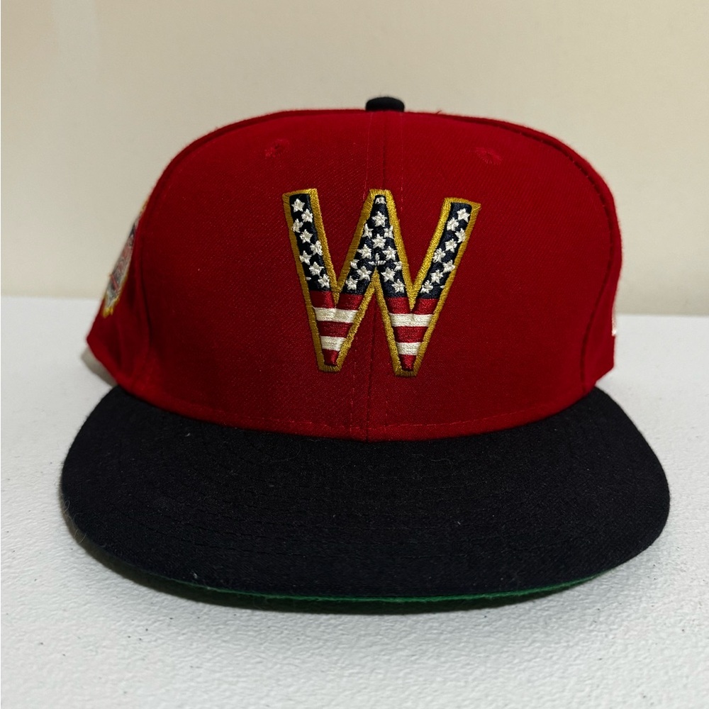 Washington Nationals Game Used Cap Hat Adrian Sanchez 4th of July Weekend 7 1/4